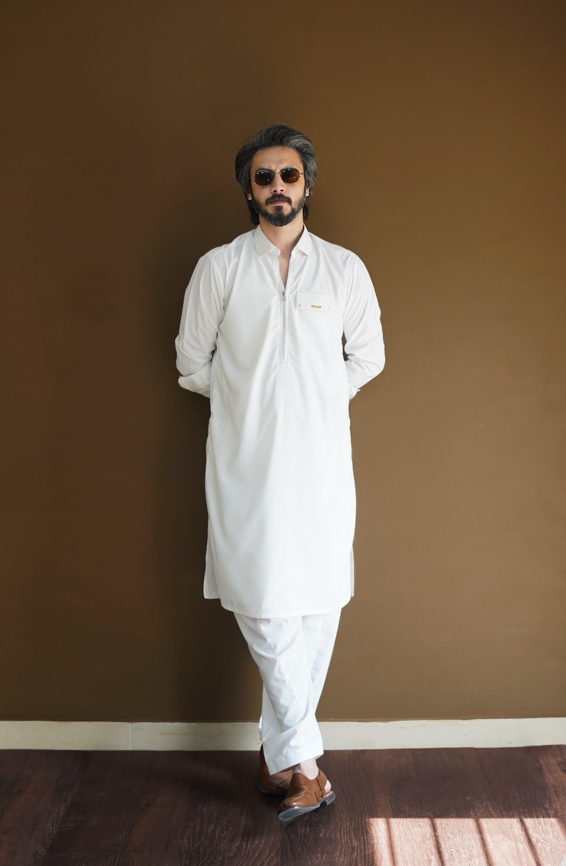 Ivory White Kameez Shalwar