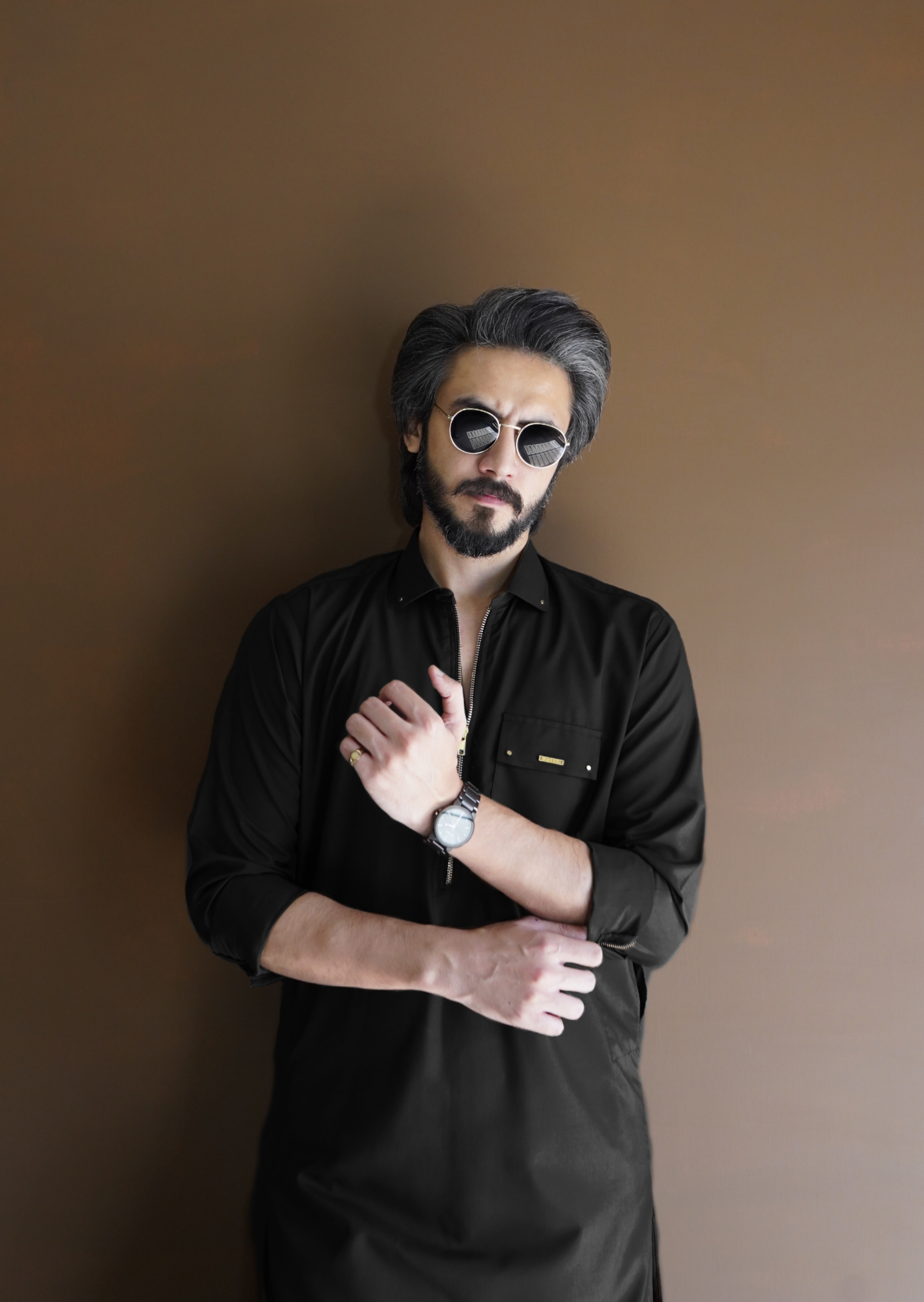 Midnight Black Kameez Shalwar